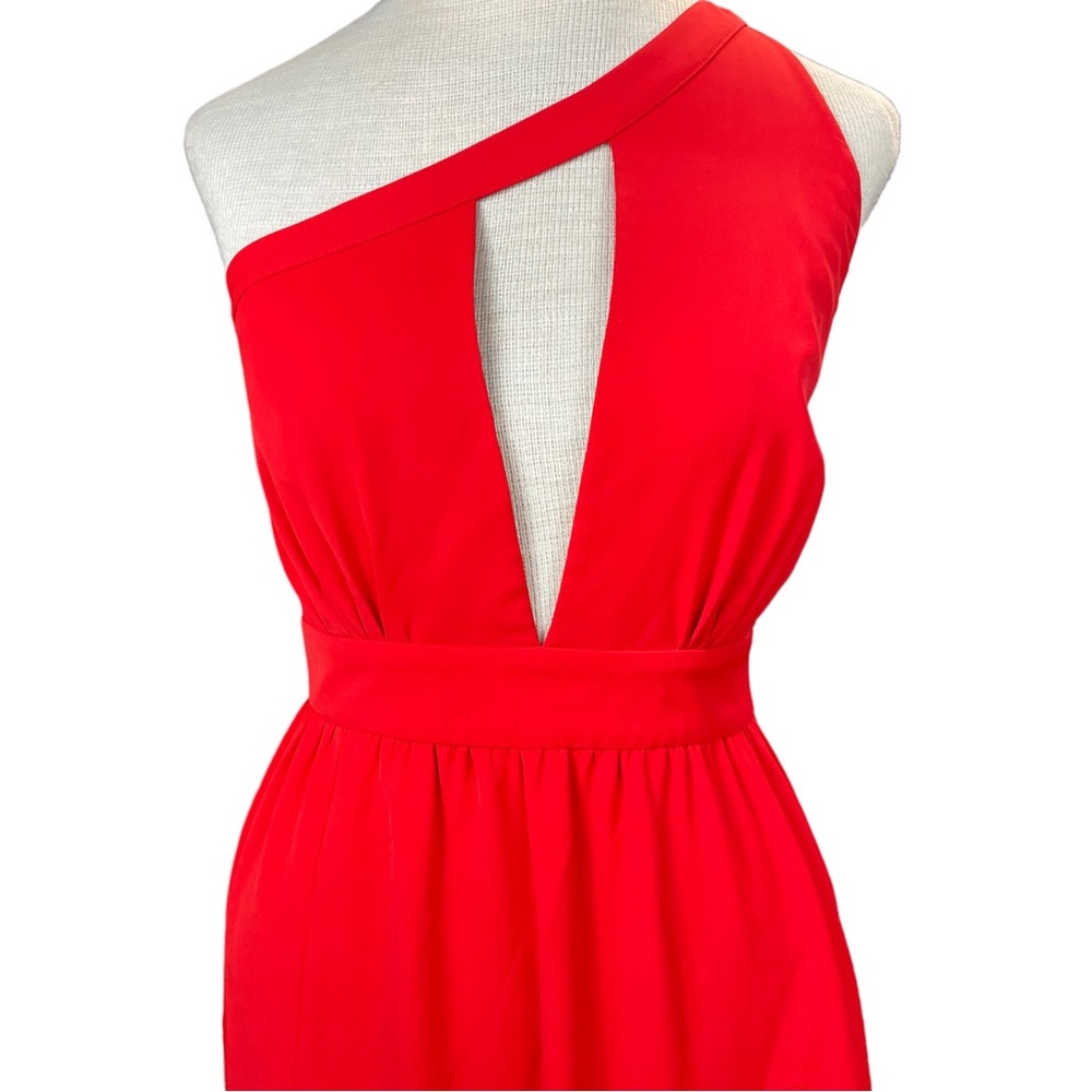 Dress The Population NWOT RARE 'Bea' Keyhole Bodice Gown in Red Size XS - Picture 9 of 11